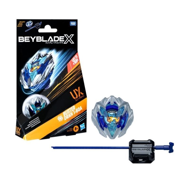 Beyblade X Buster Dran 1-60A UX, toupie de type endurance et lanceur,
