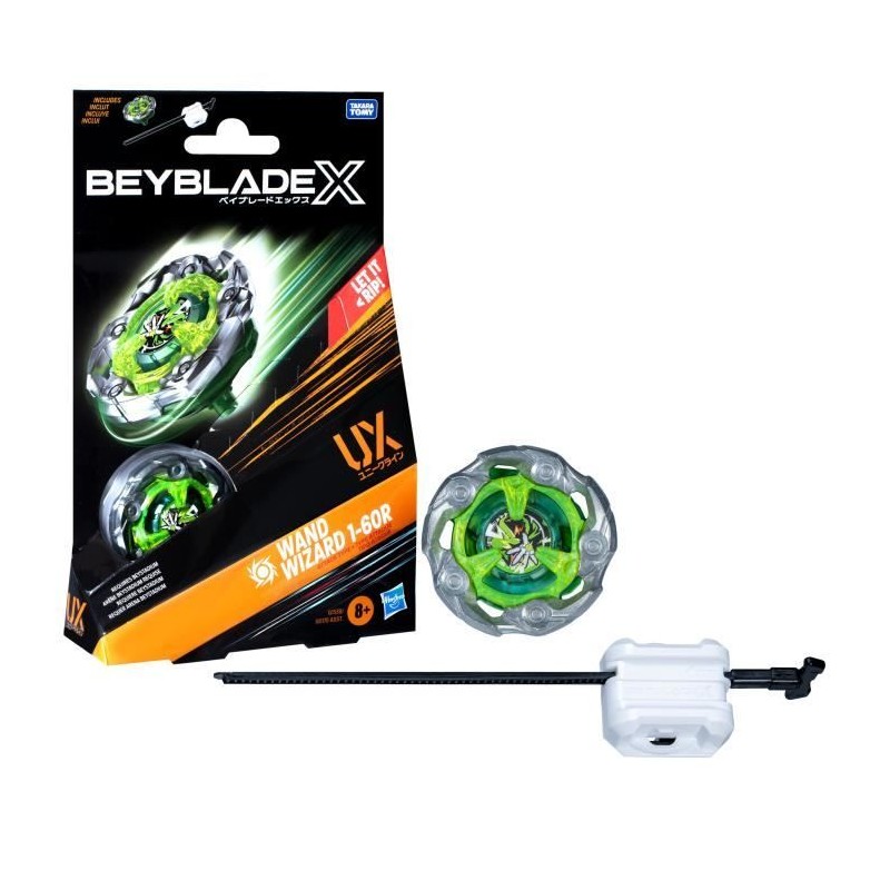 Beyblade X, Starter Pack Wand Wizard 1-60R UX avec toupie de type a ro Beyblade X, Starter Pack Wand Wizard 1-60R UX avec toupie de type a ro