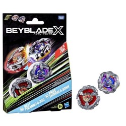 Beyblade X Dual Pack Beat Tyranno 4-70Q et Knife Shinobi 4-80HN, 2 to