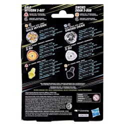 Beyblade X Dual Pack Gale Wyvern 3-60T et Sword Dran 3-80B, 2 toupies