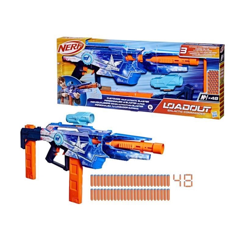 Nerf Loadout Galactic Commander, blaster a fléchettes en mousse motor Nerf Loadout Galactic Commander, blaster a fléchettes en mousse motor