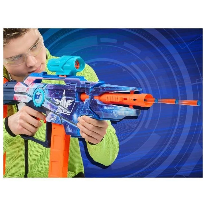 Nerf Loadout Galactic Commander, blaster a fléchettes en mousse motorisé, 3 accessoires et 48 fléchettes Nerf N1, des 8 an Nerf Loadout Galactic Commander, blaster a fléchettes en mousse motorisé, 3 accessoires et 48 fléchettes Nerf N1, des 8 an