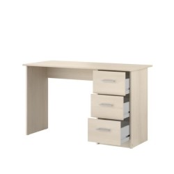 Bureau droit 3 tiroirs ESSENTIEL - Panneaux de particules - Décor Aca