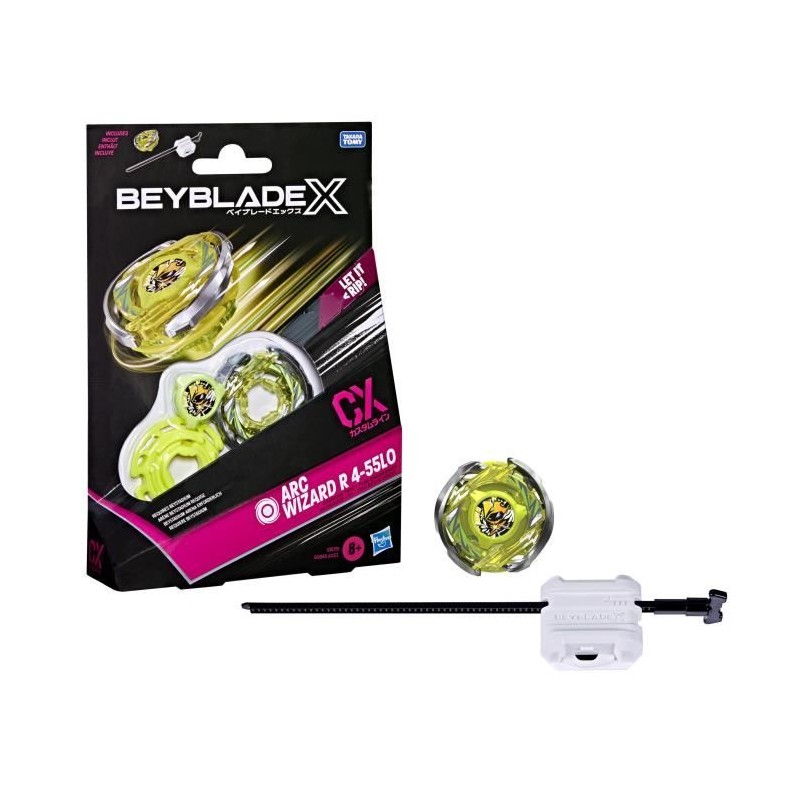 Beyblade X Starter Pack Arc Wizard R 4-55LO CX avec toupie de type end Beyblade X Starter Pack Arc Wizard R 4-55LO CX avec toupie de type end