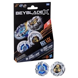 Beyblade X Dual Pack Toupie Cowl Sphinx 1-80GF et Crest Leon 7-60GN, d