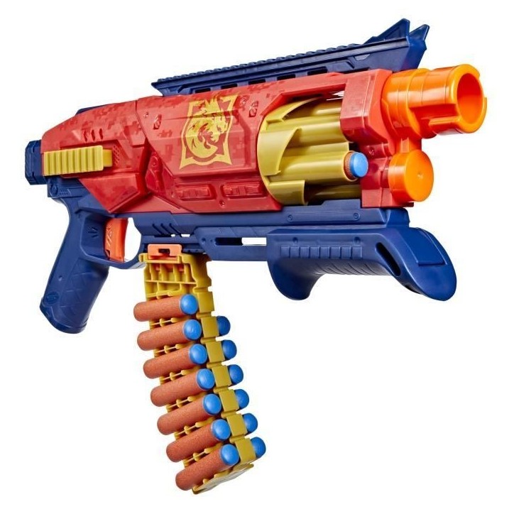 Nerf Loadout Shadowspeed Recon, blaster avec rangement pour les 14 fléchettes Nerf N1 incluses, barillet rotatif a 6 fléchet Nerf Loadout Shadowspeed Recon, blaster avec rangement pour les 14 fléchettes Nerf N1 incluses, barillet rotatif a 6 fléchet