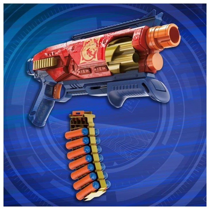 Nerf Loadout Shadowspeed Recon, blaster avec rangement pour les 14 fléchettes Nerf N1 incluses, barillet rotatif a 6 fléchet Nerf Loadout Shadowspeed Recon, blaster avec rangement pour les 14 fléchettes Nerf N1 incluses, barillet rotatif a 6 fléchet