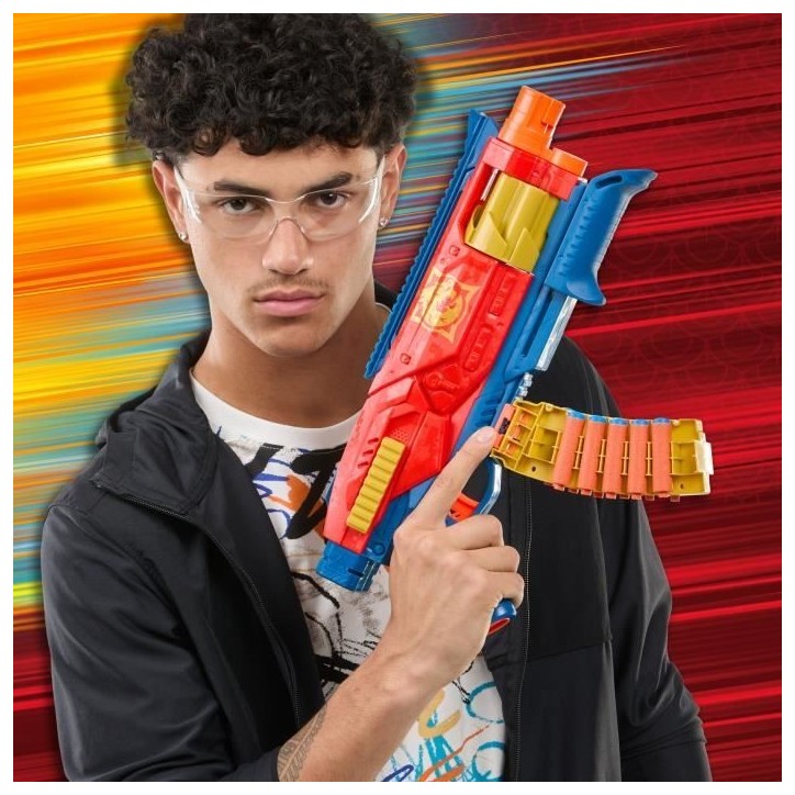 Nerf Loadout Shadowspeed Recon, blaster avec rangement pour les 14 fléchettes Nerf N1 incluses, barillet rotatif a 6 fléchet Nerf Loadout Shadowspeed Recon, blaster avec rangement pour les 14 fléchettes Nerf N1 incluses, barillet rotatif a 6 fléchet