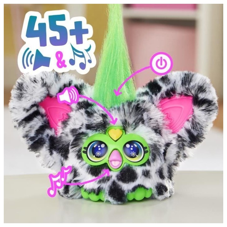 Furby Furblets Moo-Boo, Mini peluche électronique pour filles et garçons, plus de 45 sons, a partir de 6 ans, série 4, Hasbro Furby Furblets Moo-Boo, Mini peluche électronique pour filles et garçons, plus de 45 sons, a partir de 6 ans, série 4, Hasbro