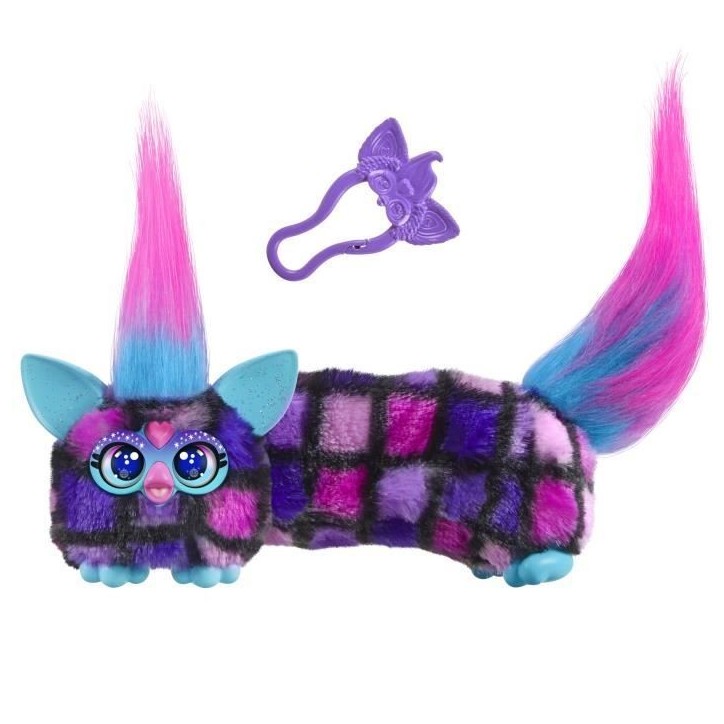 Furby DJ Furblets Dis-Co-Dazz, Mini peluche électronique, jouet pour enfant, 45 sons et musiques, des 6 ans Furby DJ Furblets Dis-Co-Dazz, Mini peluche électronique, jouet pour enfant, 45 sons et musiques, des 6 ans
