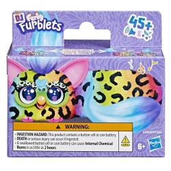 Furby DJ Furblets Rain-Bow-Kat, Mini peluche électronique, jouet pour