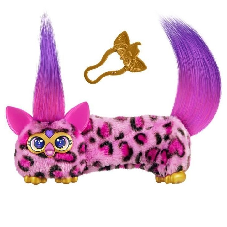 Furby DJ Furblets Kitt-Ee-Luv, Mini peluche électronique, jouet pour enfant, 45 sons et musiques, des 6 ans Furby DJ Furblets Kitt-Ee-Luv, Mini peluche électronique, jouet pour enfant, 45 sons et musiques, des 6 ans