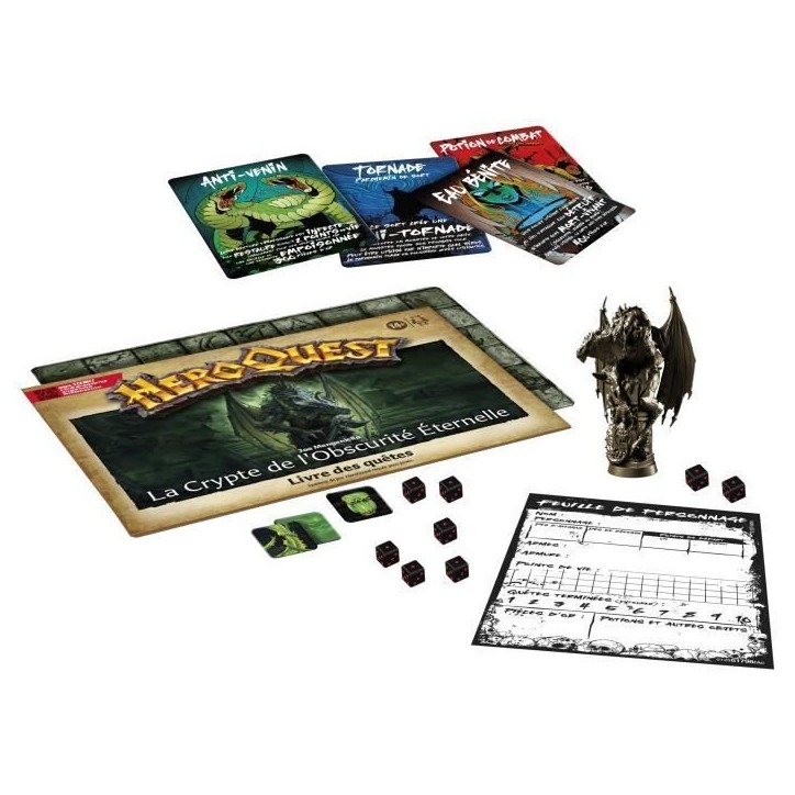 HeroQuest Pack de quete La crypte de l'obscurité éternelle, jeu de rôle, jeu de plateau, systeme de jeu HeroQuest requis, Ava HeroQuest Pack de quete La crypte de l'obscurité éternelle, jeu de rôle, jeu de plateau, systeme de jeu HeroQuest requis, Ava
