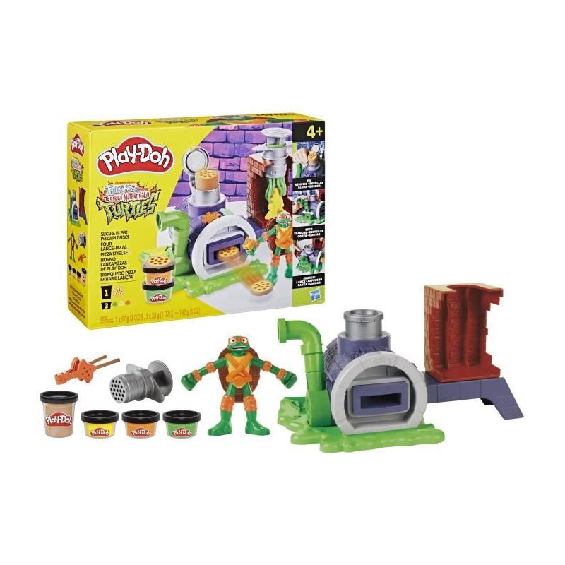Play-Doh Les Tortues Ninja Four lance-pizza, coffret de pâte a modele Play-Doh Les Tortues Ninja Four lance-pizza, coffret de pâte a modele