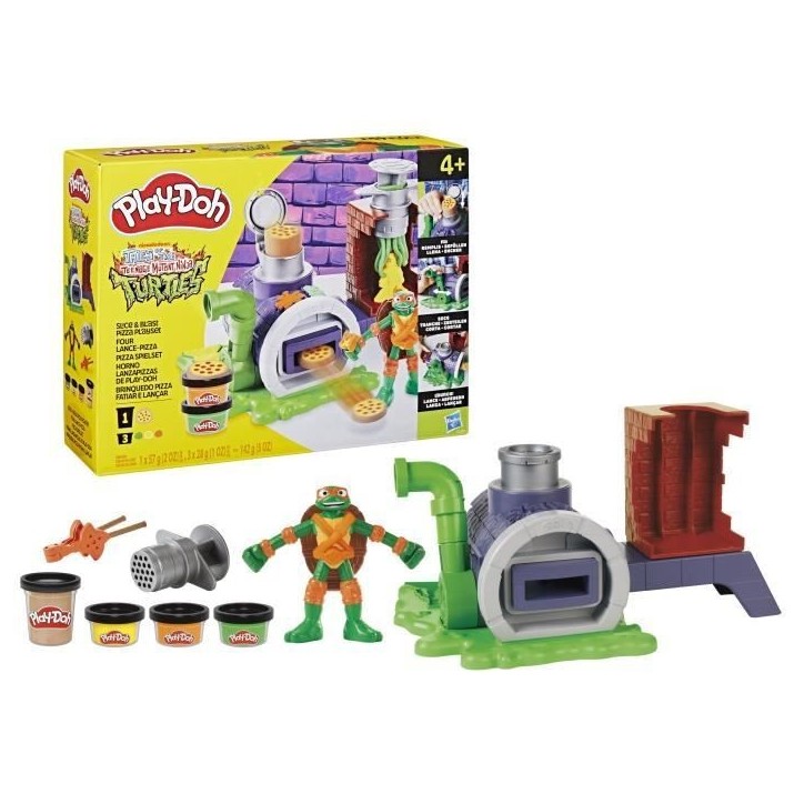 Play-Doh Les Tortues Ninja Four lance-pizza, coffret de pâte a modeler Play-Doh Les Tortues Ninja Four lance-pizza, coffret de pâte a modeler