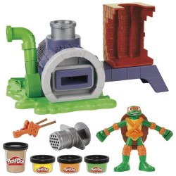 Play-Doh Les Tortues Ninja Four lance-pizza, coffret de pâte a modele