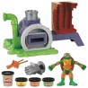 Play-Doh Les Tortues Ninja Four lance-pizza, coffret de pâte a modele