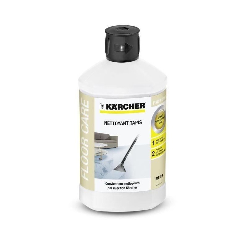 Solution de nettoyage de moquette - KÄRCHER - RM 519 - 1L - Compatibl Solution de nettoyage de moquette - KÄRCHER - RM 519 - 1L - Compatibl