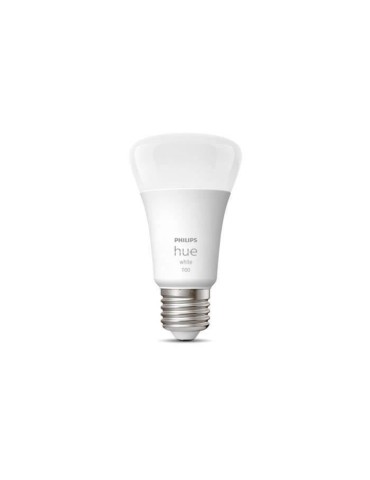 PHILIPS Hue White - Ampoule LED connectée E27 - 9,5W équivalent 75W - Compatible Bluetooth