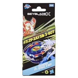 Beyblade X Starter Pack X-Over Project Dranzer Spiral 3-80T, toupie de