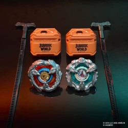 Beyblade X Jurassic World T. Rex contre Mosasaurus, 2 toupies de comp