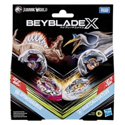 Beyblade X Jurassic World Spinosaurus contre Quetzalcoatlus, multipack