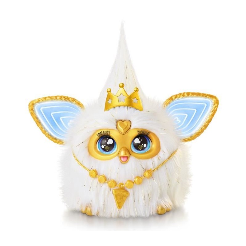 Furby Éclat doré, peluche activée par la voix brille dans le noir, Furby Éclat doré, peluche activée par la voix brille dans le noir,