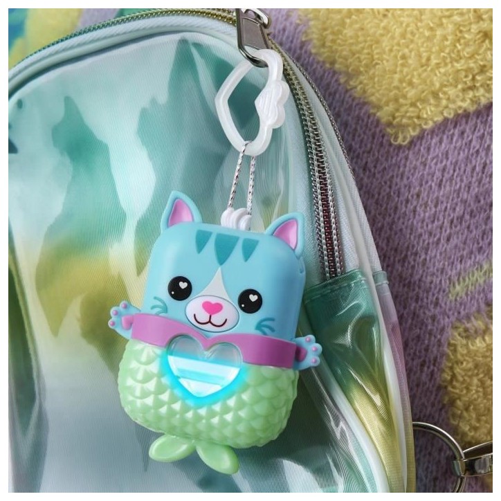 Nano-mals Pawtricia le chaton bleu, compagnon électronique, plus de 70 réactions, jouet de poche interactif pour filles et ga