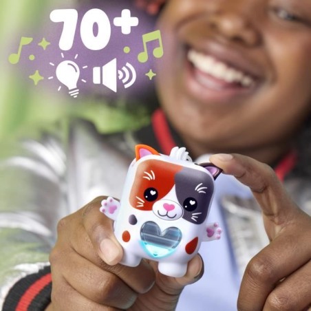 Nano-mals Purrnelope le chaton tricolore, compagnon électronique, plus de 70 réactions, pour enfants, des 5 ans