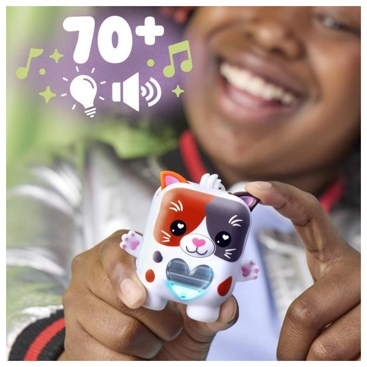 Nano-mals Purrnelope le chaton tricolore, compagnon électronique, plus de 70 réactions, pour enfants, des 5 ans Nano-mals Purrnelope le chaton tricolore, compagnon électronique, plus de 70 réactions, pour enfants, des 5 ans