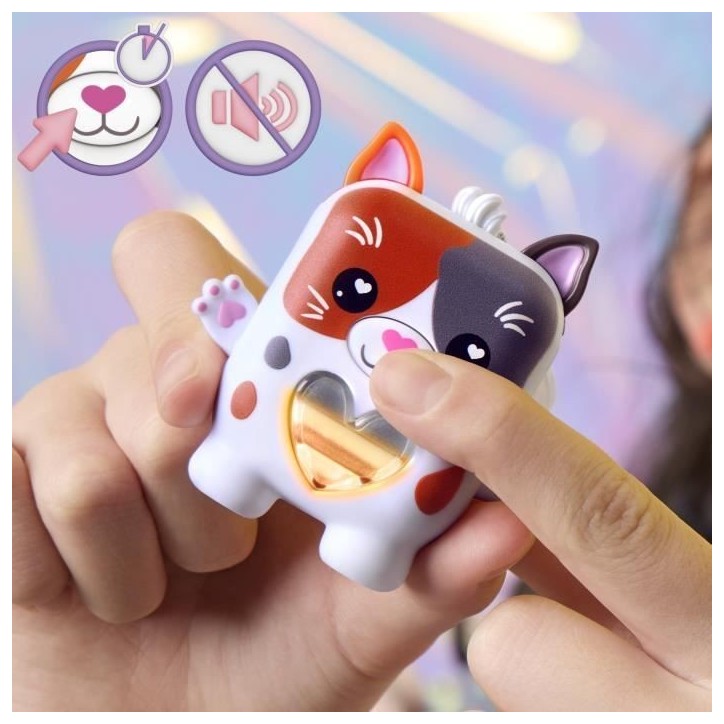 Nano-mals Purrnelope le chaton tricolore, compagnon électronique, plus de 70 réactions, pour enfants, des 5 ans Nano-mals Purrnelope le chaton tricolore, compagnon électronique, plus de 70 réactions, pour enfants, des 5 ans