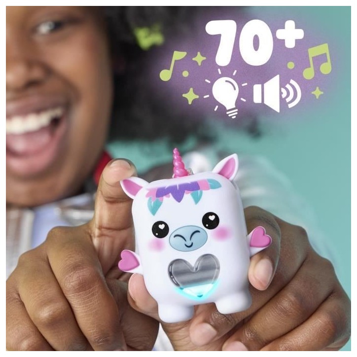 Nano-mals Meadowmist la licorne, compagnon électronique, plus de 70 réactions, pour enfants, des 5 ans Nano-mals Meadowmist la licorne, compagnon électronique, plus de 70 réactions, pour enfants, des 5 ans