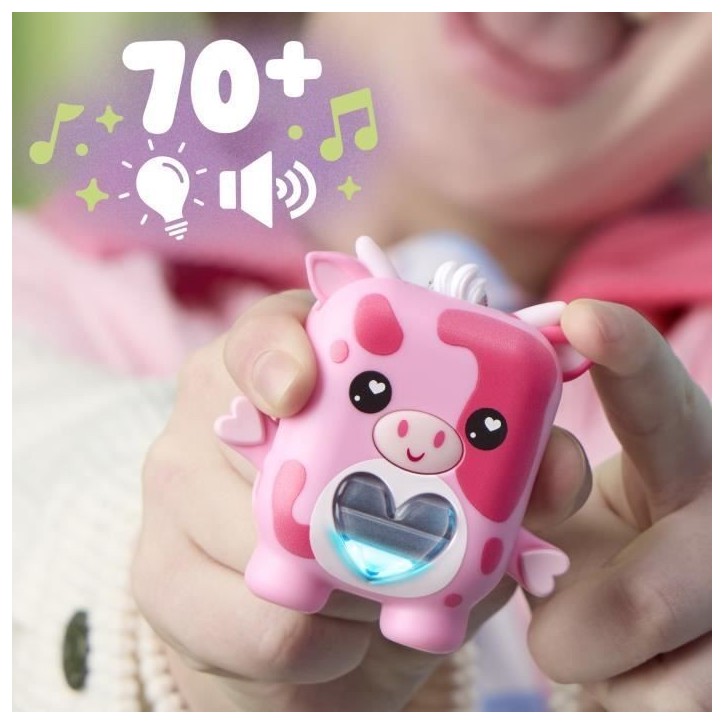 Nano-mals Mootilda la vache rose, compagnon électronique, plus de 70 réactions, pour enfants, des 5 ans Nano-mals Mootilda la vache rose, compagnon électronique, plus de 70 réactions, pour enfants, des 5 ans