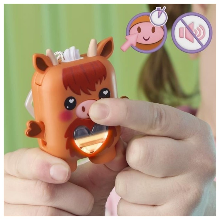 Nano-mals Cowbert la vache des Highlands, compagnon électronique, plus de 70 réactions, pour enfants, des 5 ans Nano-mals Cowbert la vache des Highlands, compagnon électronique, plus de 70 réactions, pour enfants, des 5 ans