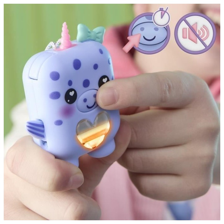 Nano-mals Bubbly le narval, compagnon électronique, plus de 70 réactions, pour enfants, des 5 ans Nano-mals Bubbly le narval, compagnon électronique, plus de 70 réactions, pour enfants, des 5 ans