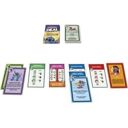 Monopoly Deal Stitch, Jeu de cartes rapide 15 min, Hasbro Games, Des 8