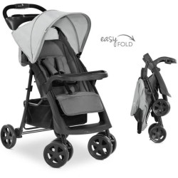 HAUCK - Poussette compacte - SHOPPER NEO II - 4 roues - Gris