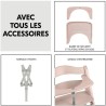 Chaise haute - HAUCK - BETA+ - Evolutive - De 6 mois a 90 kg - Bois FS