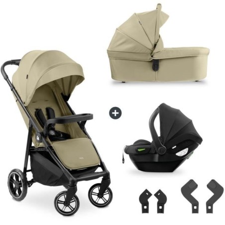 HAUK - Ensemble de voyage 3-en-1 Shop N Care Trio - Poussette + Nacell