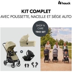 HAUK - Ensemble de voyage 3-en-1 Shop N Care Trio - Poussette + Nacell