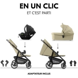 HAUK - Ensemble de voyage 3-en-1 Shop N Care Trio - Poussette + Nacell