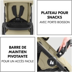 HAUK - Ensemble de voyage 3-en-1 Shop N Care Trio - Poussette + Nacell