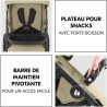 HAUK - Ensemble de voyage 3-en-1 Shop N Care Trio - Poussette + Nacell
