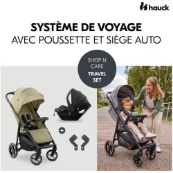 HAUK - Ensemble de voyage 2-en-1 Shop N Care - Poussette + Siege auto