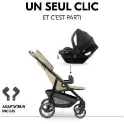 HAUK - Ensemble de voyage 2-en-1 Shop N Care - Poussette + Siege auto