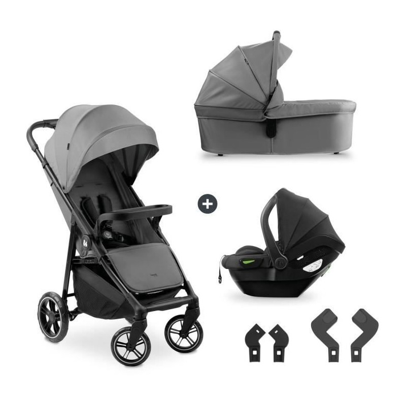 HAUK - Ensemble de voyage 3-en-1 Shop N Care Trio - Poussette + Nacell