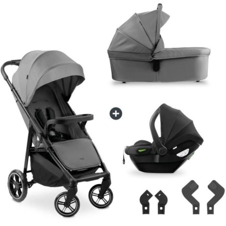 HAUK - Ensemble de voyage 3-en-1 Shop N Care Trio - Poussette + Nacell