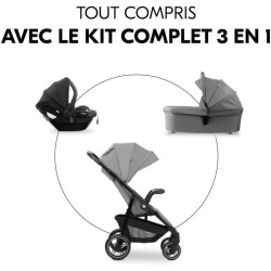 HAUK - Ensemble de voyage 3-en-1 Shop N Care Trio - Poussette + Nacell