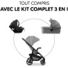 HAUK - Ensemble de voyage 3-en-1 Shop N Care Trio - Poussette + Nacell