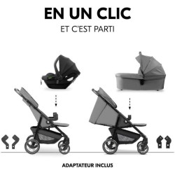 HAUK - Ensemble de voyage 3-en-1 Shop N Care Trio - Poussette + Nacell
